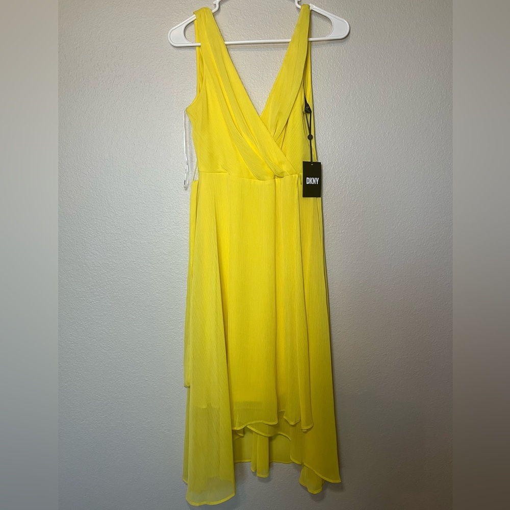DKNY Yellow Summer Flowy Dress Size 2